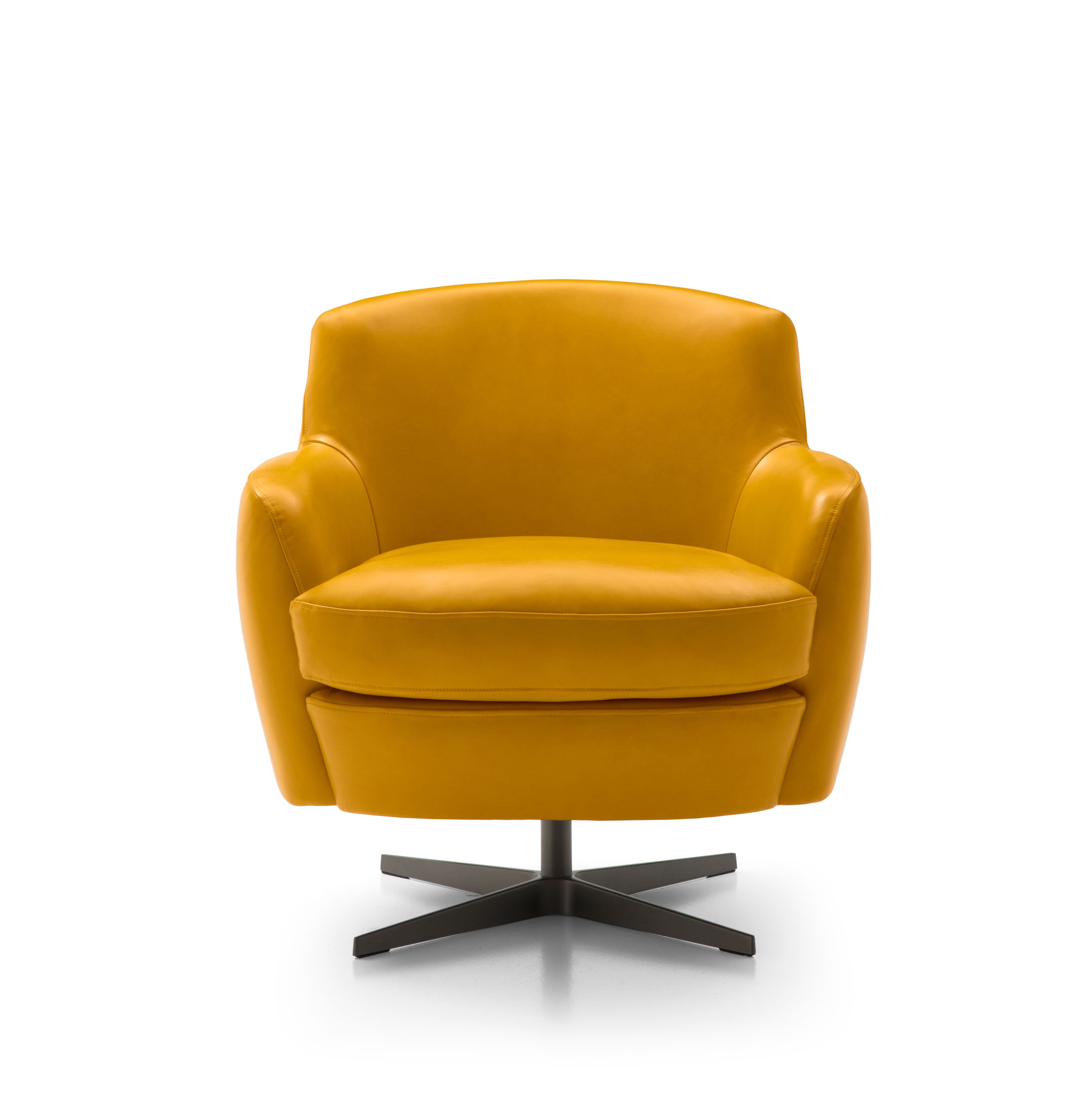 Кожаное вращающееся кресло с подлокотниками BODEMA CAROL ARCH-00149980 - Вид №8