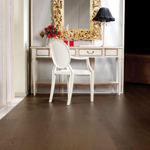 Паркетная доска Baltic Wood Elite Супер темное ЭКО масло однополосный Дуб Рустик (Гладкая) 2200х182 мм 2400200011 - Вид №1