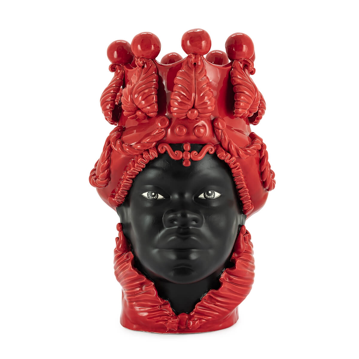 201082-96 ABHIKA ВАЗА MORO BIG LADY SIMPLY MAT TEAL  - Вид №2