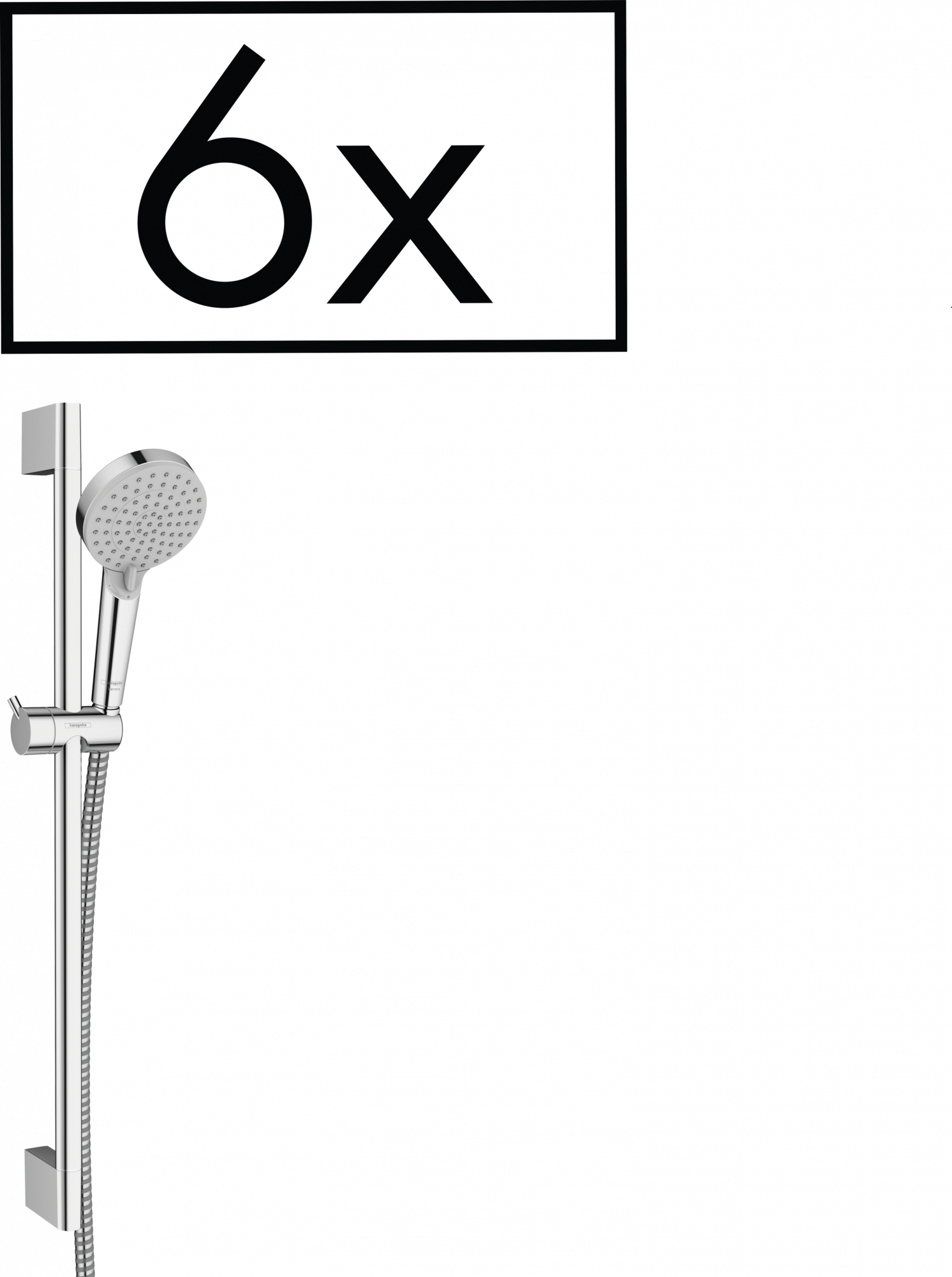 26371000 Vernis Blend Душевой набор Vario со штангой 65 см проектная упаковка (6 предметов) Hansgrohe 