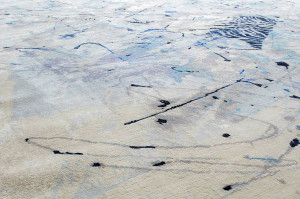 Прямоугольный ковер ручной работы из шерсти и шелка