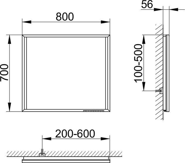 19098012503 Зеркало с подсветкой KEUCO Edition 90 - Вид №3