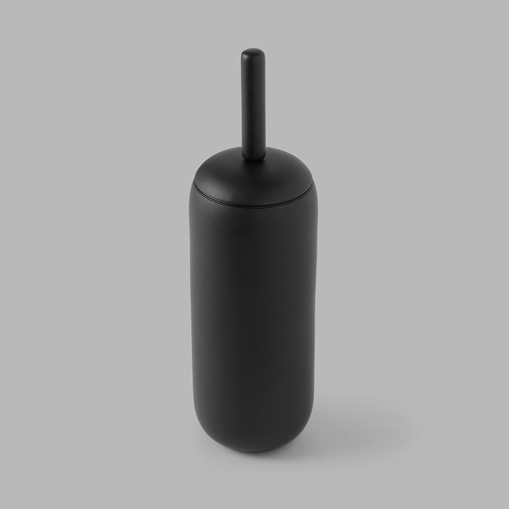 128008R8001 Держатель туалетной щетки Pebble - черныйd line Bjarke Ingels Group 