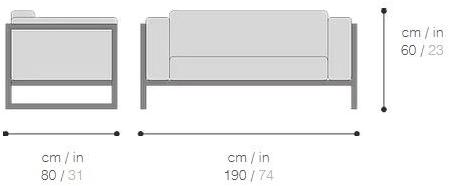 Sachi 3-х местный тканевый диван Spikes sun-id-1442596 - Вид №3