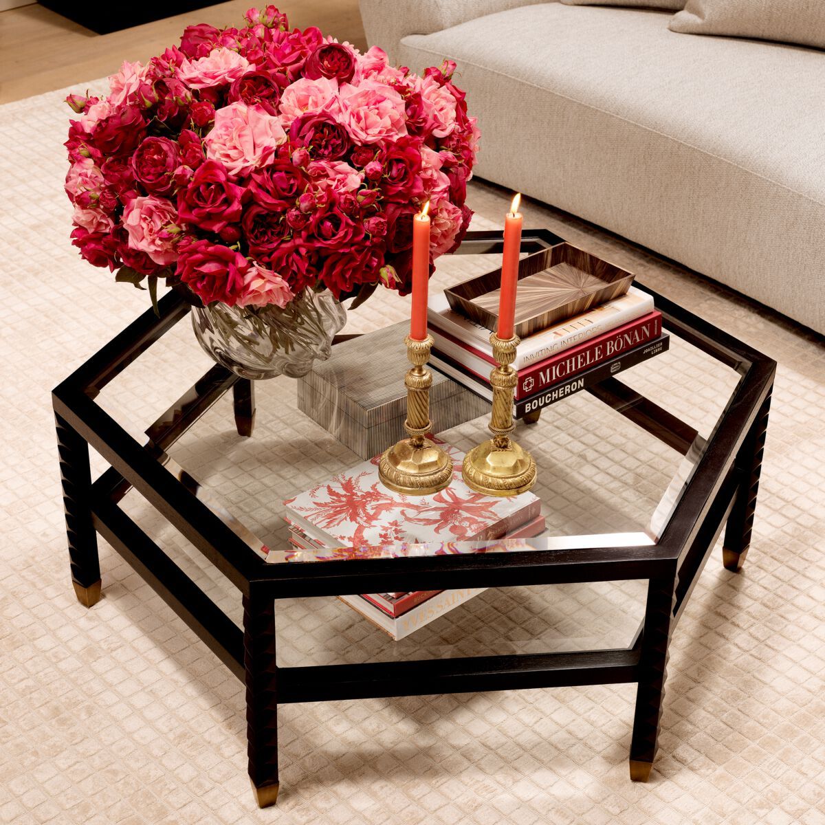 Стеклянная ваза ручной работы Eichholtz ANGELITO S ARCH-00068583 - Вид №1