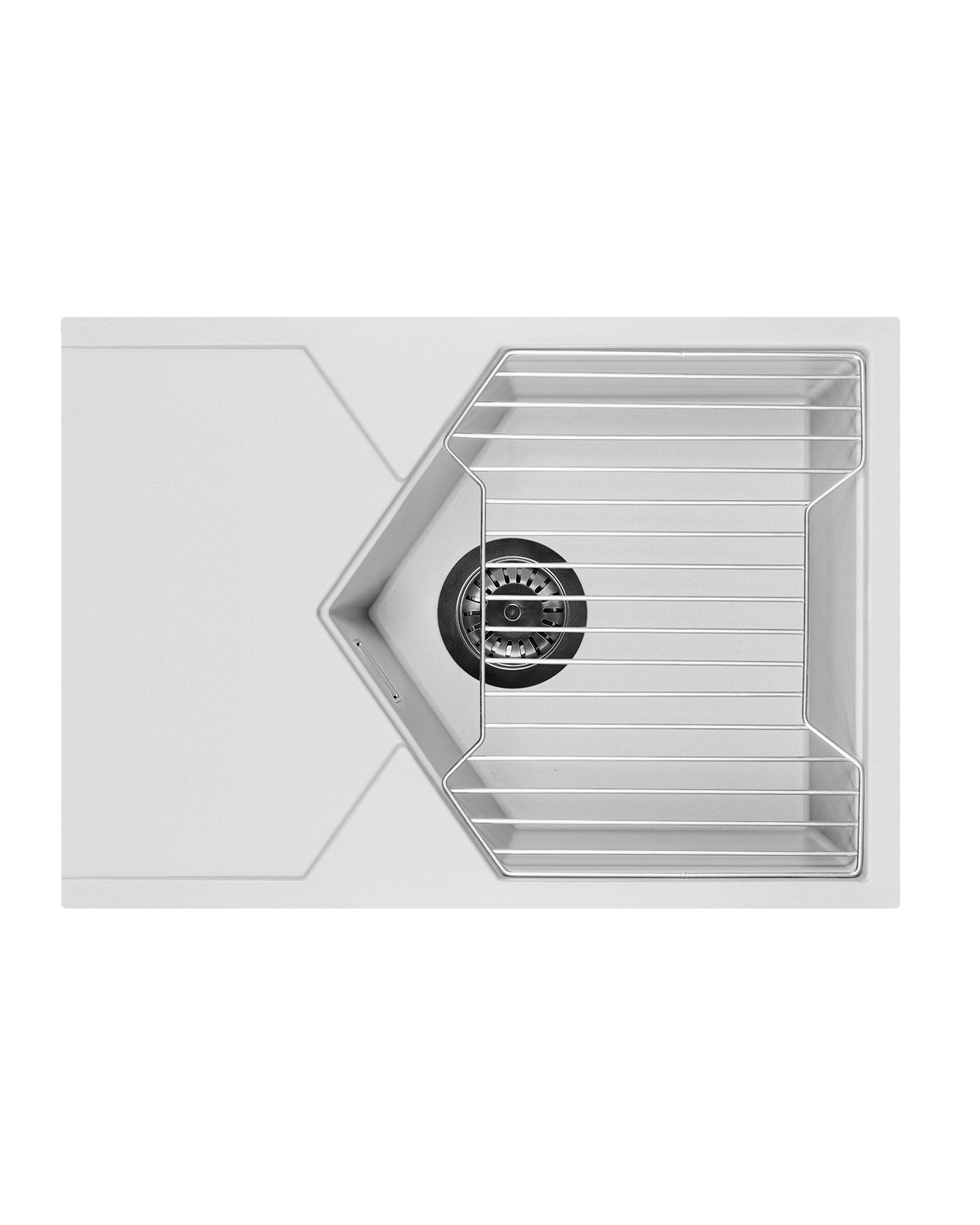 Кухонная мойка Kit Kraken Sea 45 White  - Вид №2