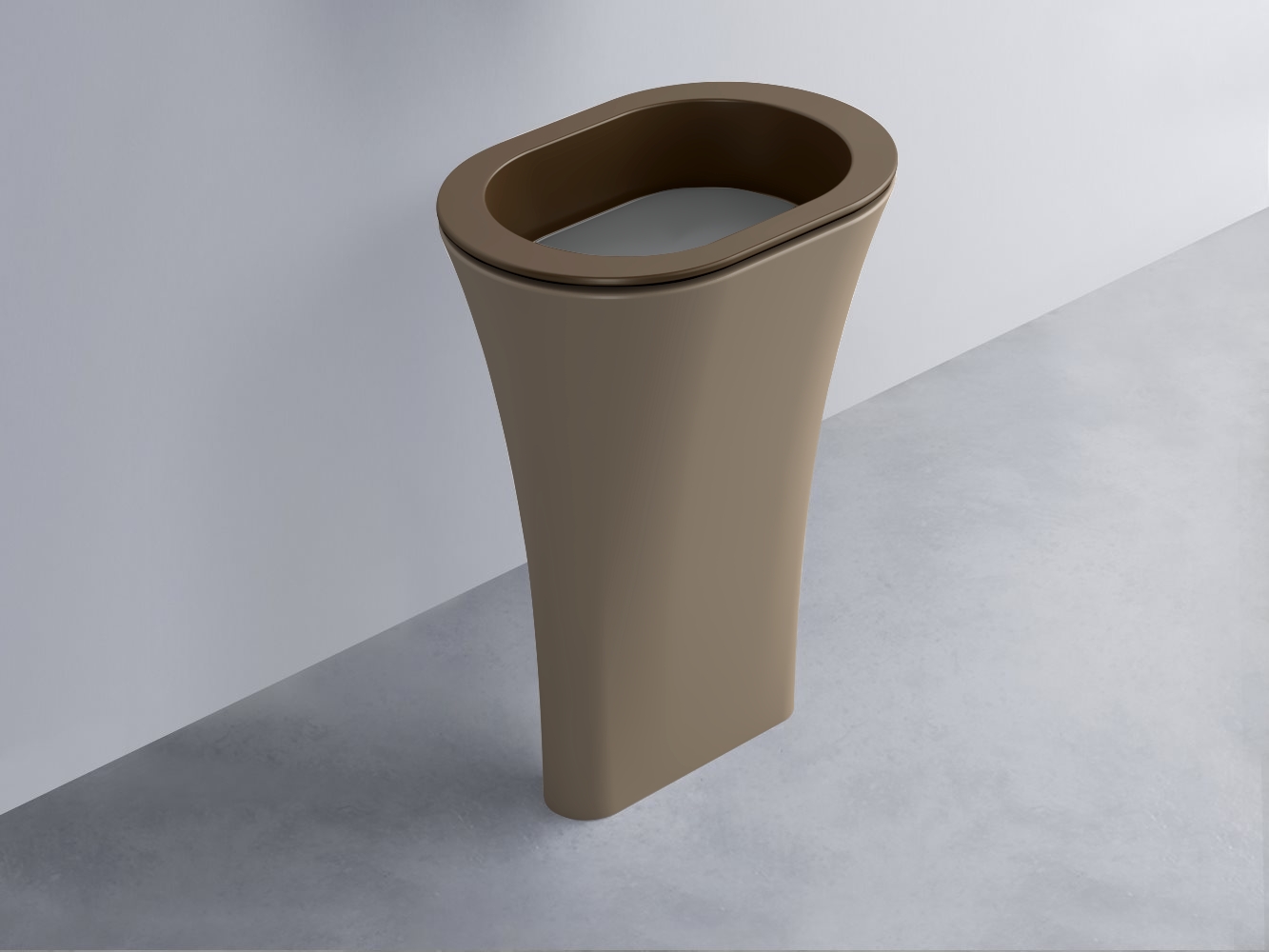 AMLA65-CA+AMPILO-CM+AMCOLO-AN Раковина Amedeo Ovale отдельностоящая cielo Enjoy + Amedeo Ceramica Cielo