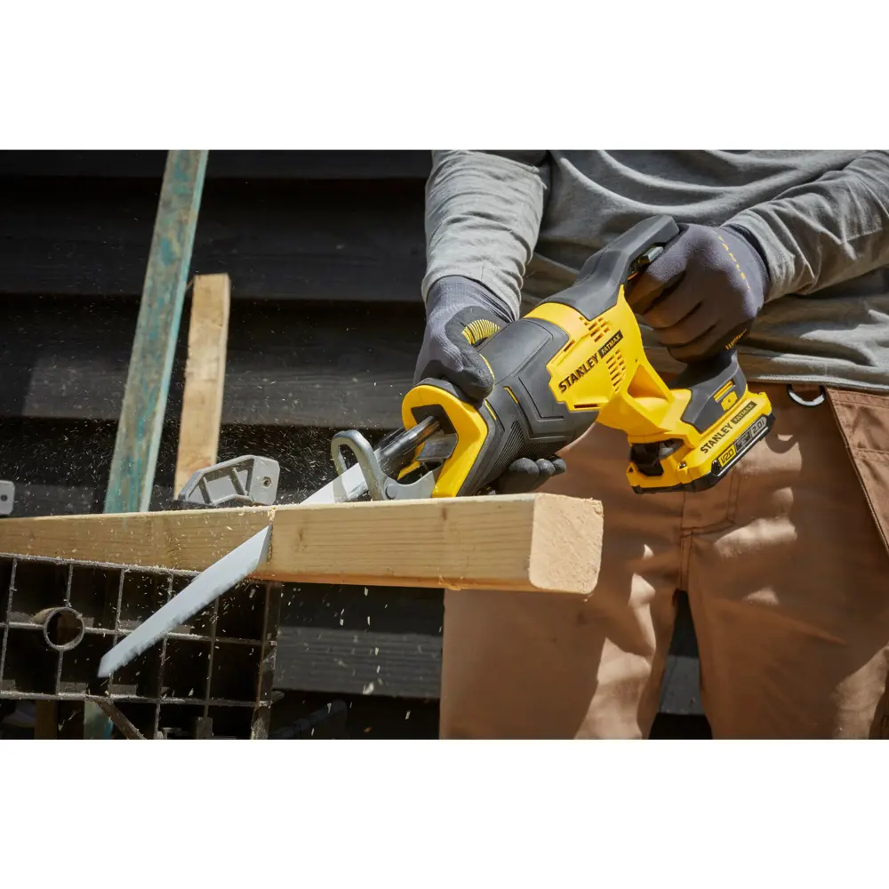 Пила сабельная аккумуляторная Stanley Fatmax SFMCS300B-XJ 18 В Li-Ion, без АКБ и ЗУ STLM-2126711 - Вид №8
