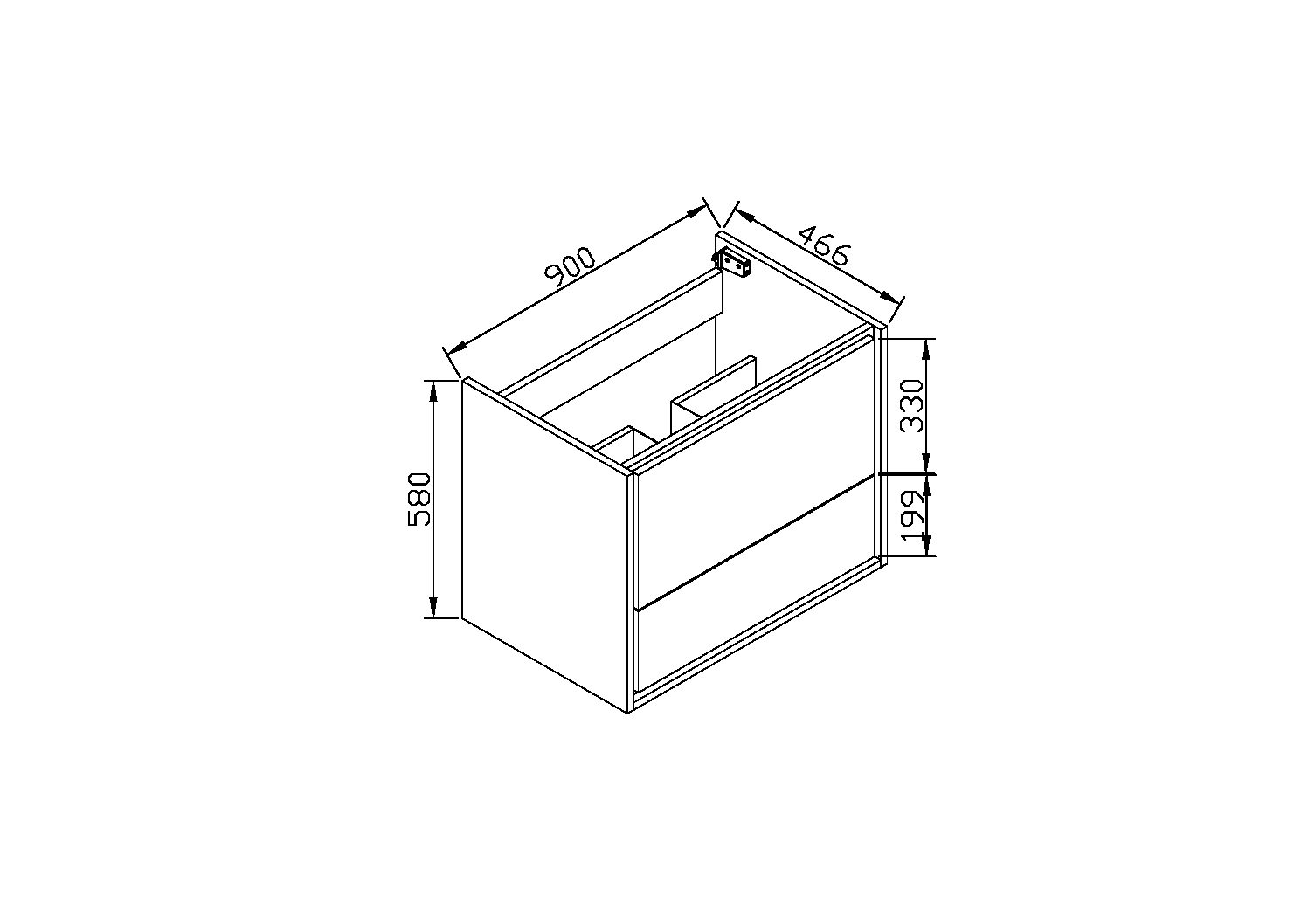 VMC-1S900LW База под раковину Vincea Alessia Santreyd - Вид №2
