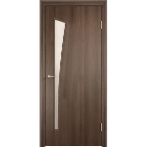Дверь межкомнатная Белеза остеклённая финиш-бумага ламинация цвет дуб тёрнер коричневый 90x200 см