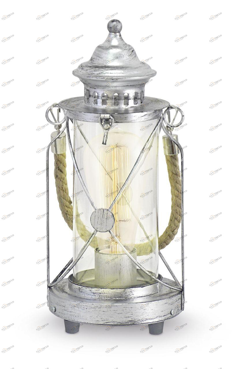 Настольная лампа Eglo Vintage 49284 EGLO ФОНАРЬ 080155 Серебро 