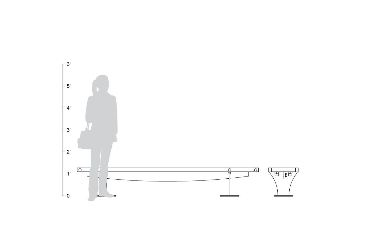 FSRT60 Скамья Pacifica  Forms-surfaces  - Вид №8
