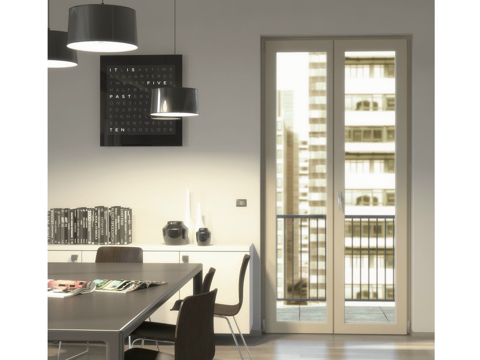 Деревянные–алюминиевые распашные двери-окна NAVELLO City / City 2.0 ARCH-00032322 - Вид №1