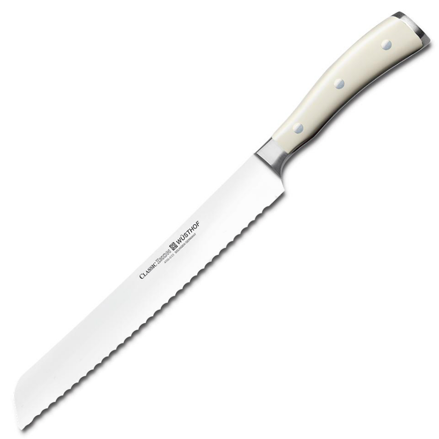 Набор кухонных ножей Ikon Cream White: 6 шт., мусат, ножницы, на деревянной подставке WUESTHOF W9879WUS - Вид №3