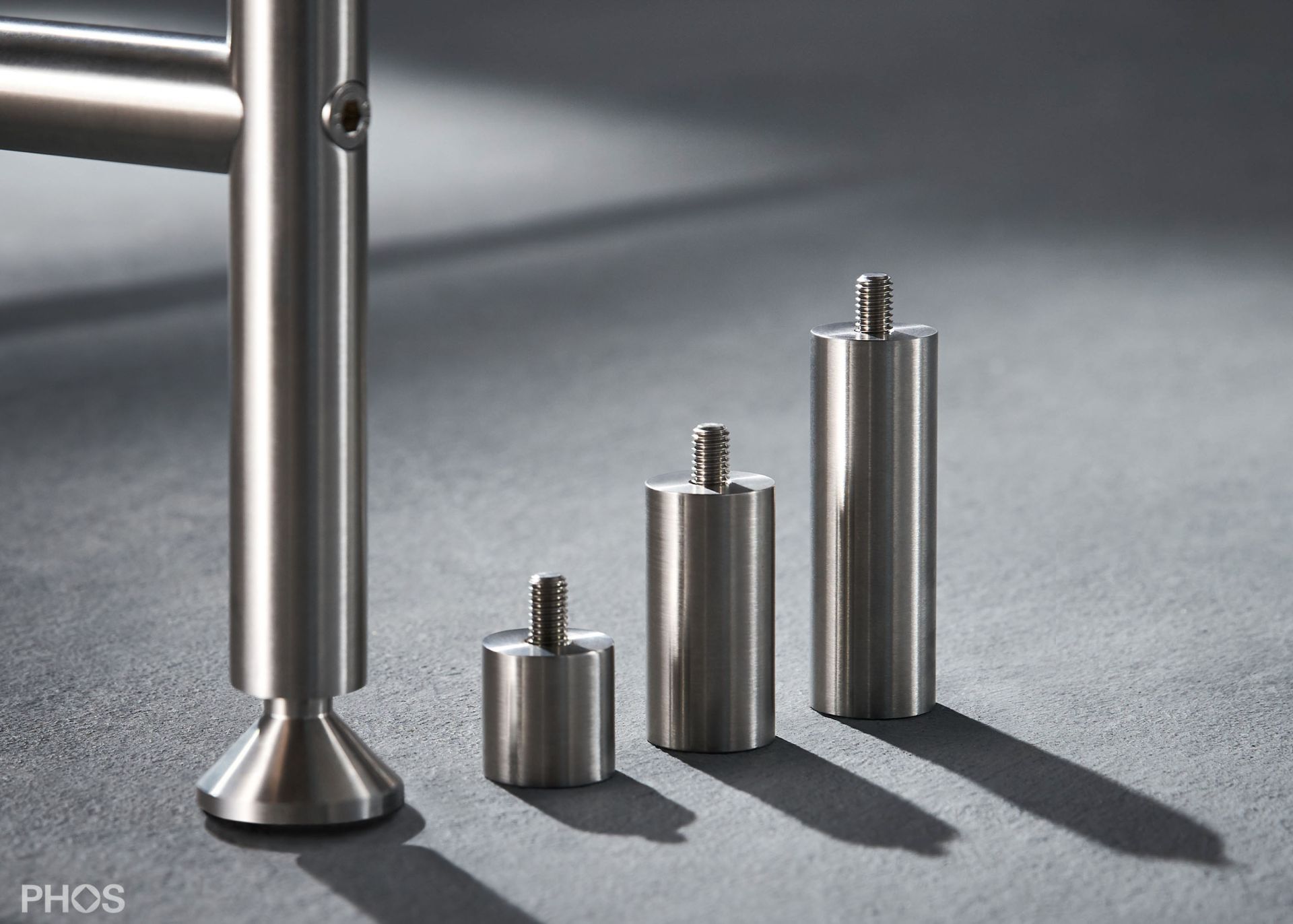 KATI-TBV-4 Аксессуары: Удлинитель стола 4 см из прочной нержавеющей стали с матовым покрытием. PHOS  - Вид №2