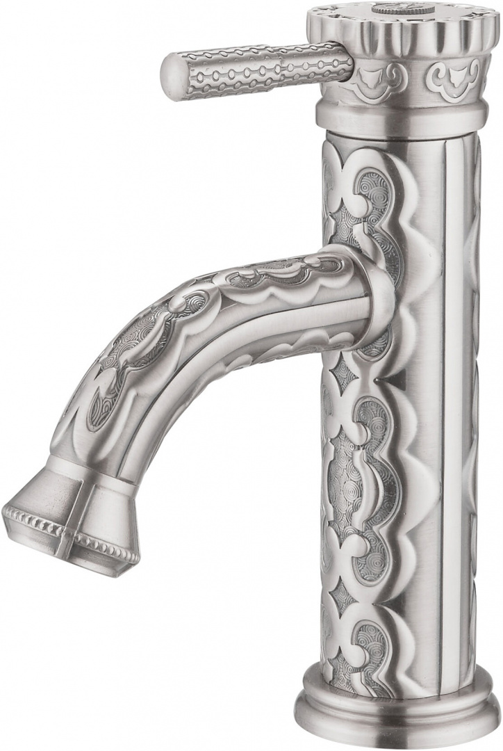 Смеситель ZorG Antic A 115U-SL для раковины, серебро