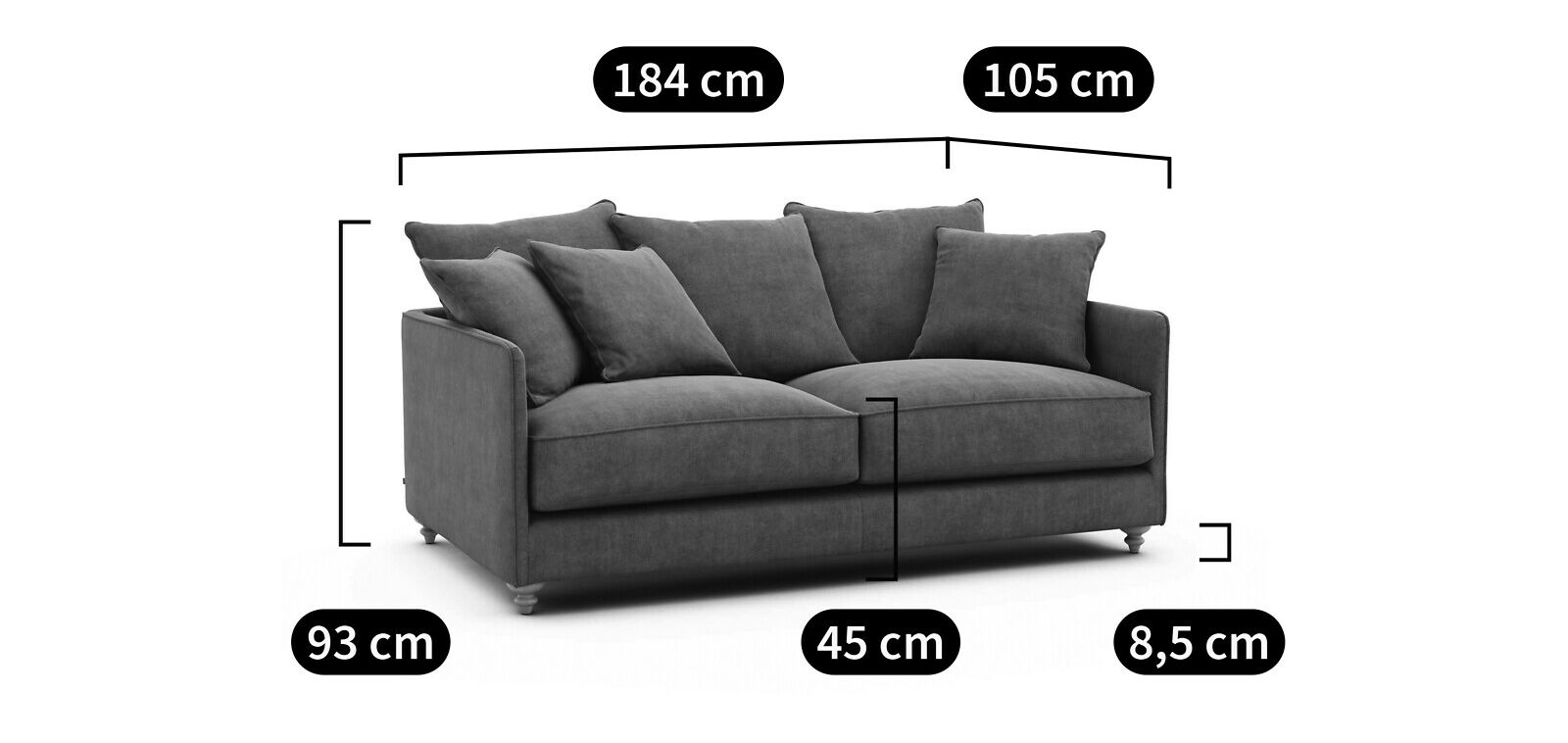 Ткань раскладной диван-кровать AMPM Lazare ARCH-00011304 - Вид №4