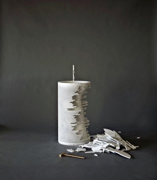 INTROVERSO1 Antoniolupi Напольная раковина стоящая овальная  - Вид №5