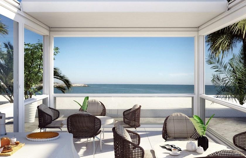 DIRELLO Самонесущая моторизованная пергола со сдвижной крышкой sun-id-1384992 - Вид №6