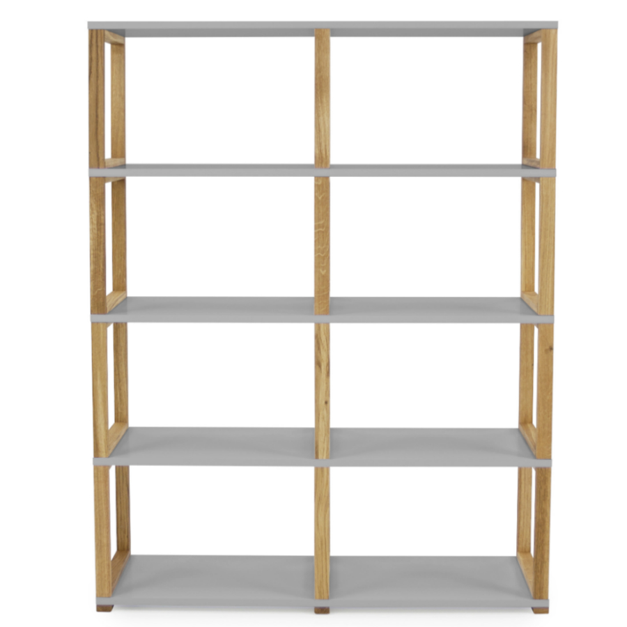 Стеллаж Tenzo Art, 156x120x36 см, дуб, серый 2324012 - Вид №4