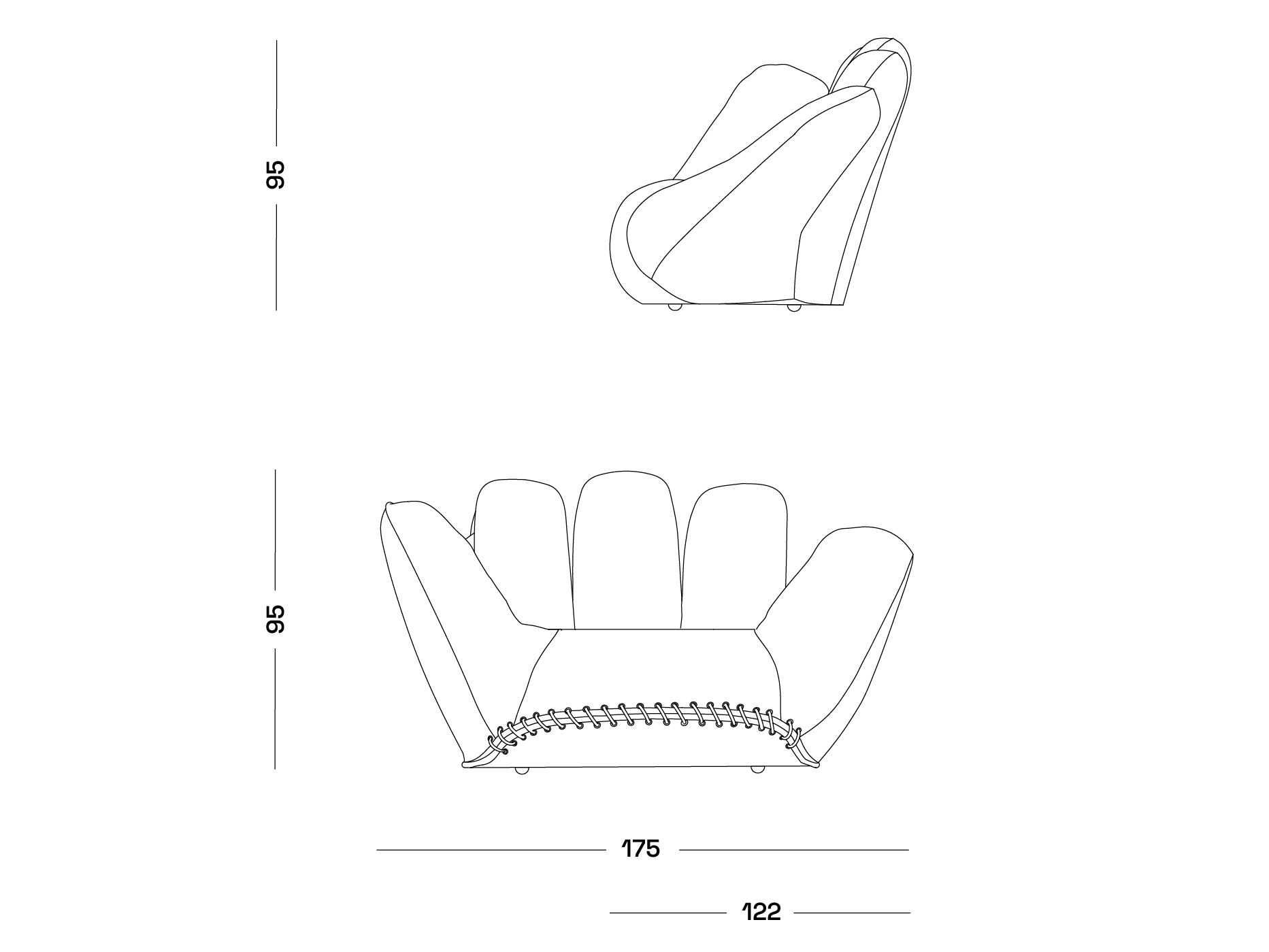 Кожаное кресло Poltronova Джо ARCH-00091203 - Вид №10