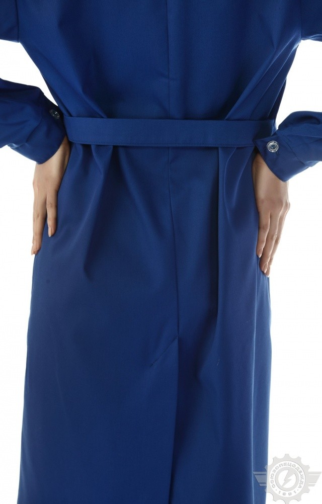 65721 Халат "Мастерица" женский василек с темно-синим  Одежда для обслуживающего персонала  размер 52-54/158-164 Спецодежда  - Вид №9