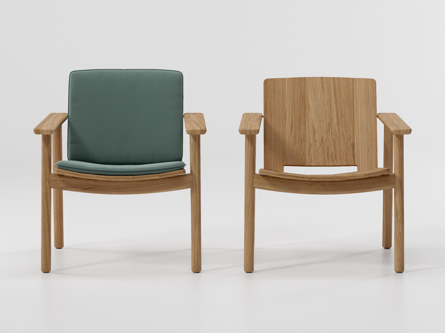 Садовое кресло из тикового дерева с подлокотниками Kettal ARCH-00082778