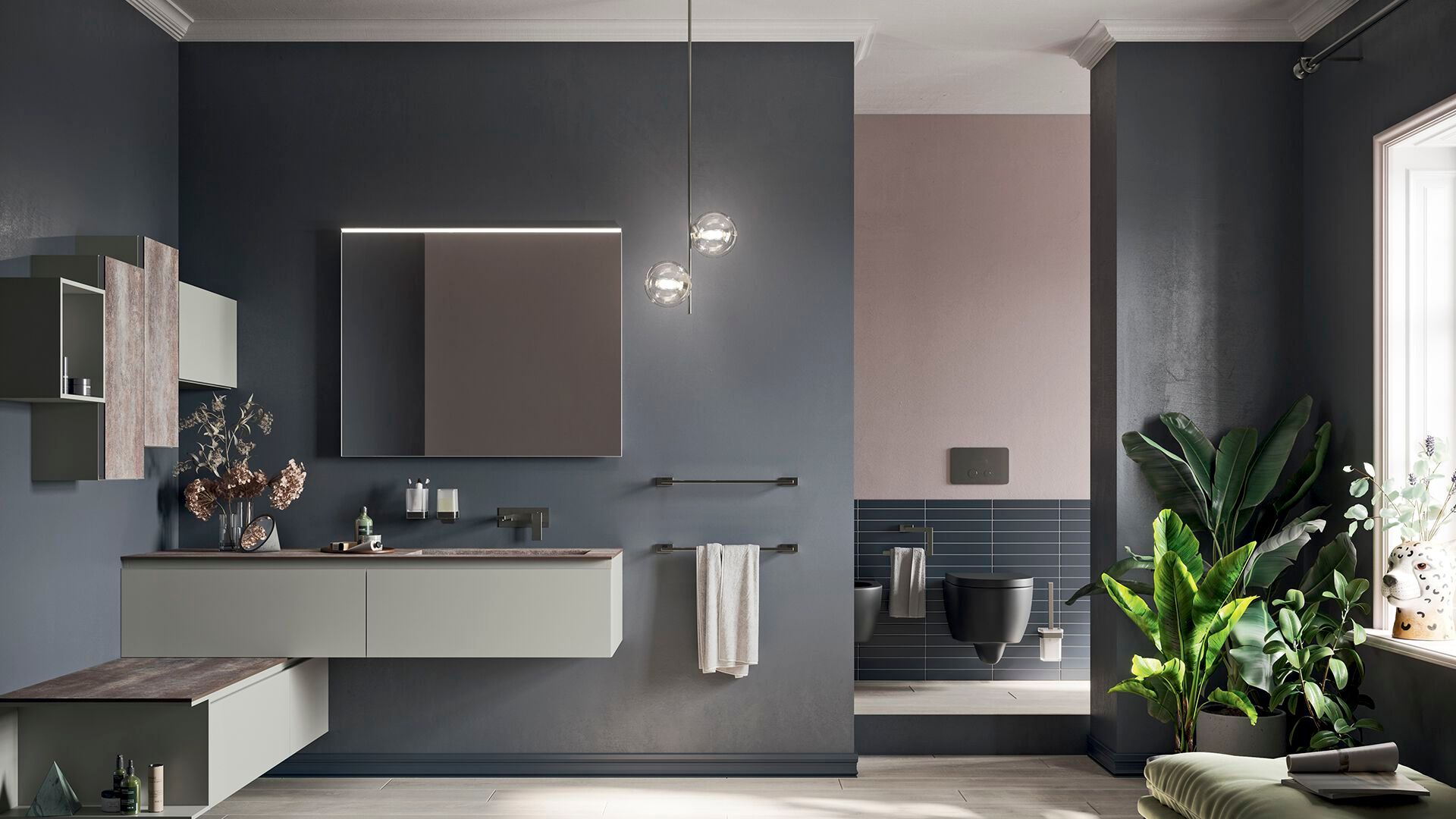 Прямоугольное настенное зеркало для ванной комнаты INDA® SCANNO ARCH-00076271 - Вид №3