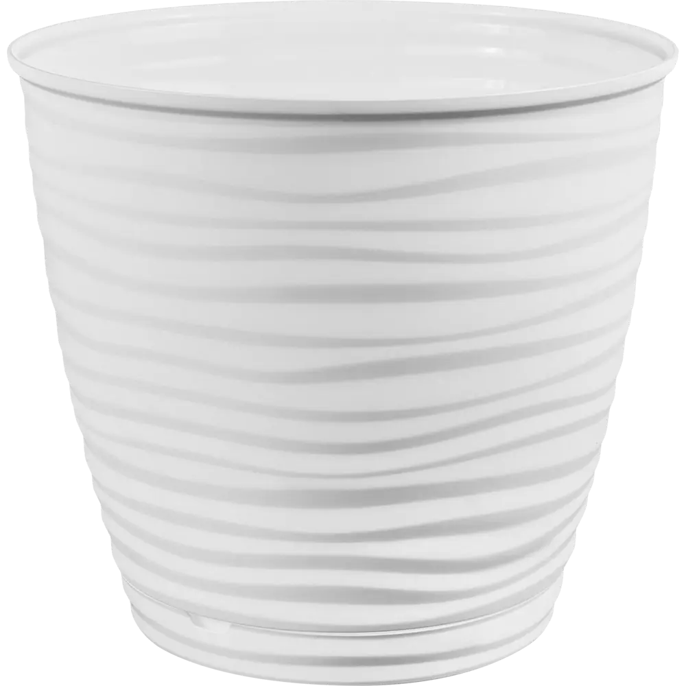 IDI LAND Горшок Saffron для комнатных растений белый 26.7×24.5 см 87180081 STLM-0073426