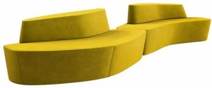 Tacchini Скамья из ткани со спинкой Polar