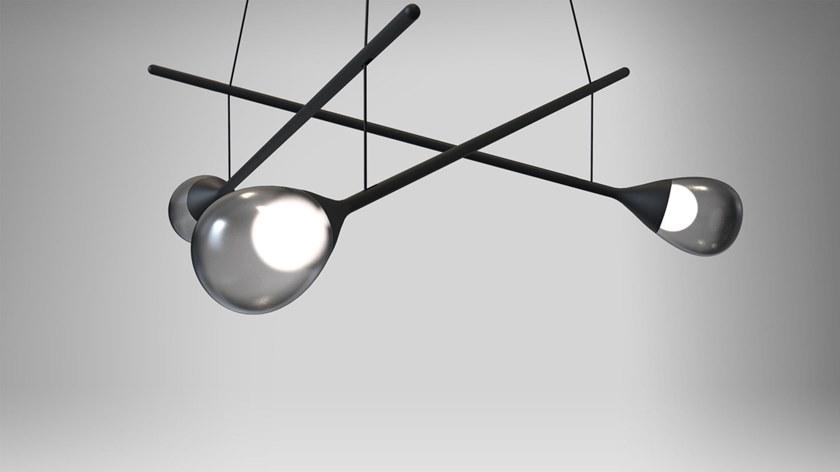 pulpo Светодиодный подвесной светильник из стали и стекла sun-id-1489298 - Вид №2