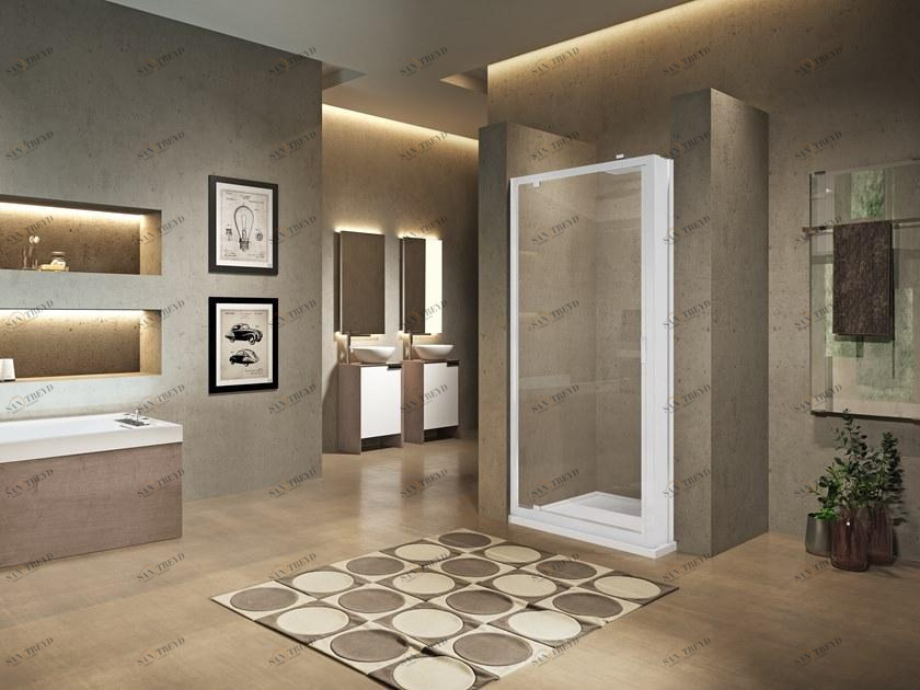 NOVELLINI Профиль душевой кабины угловой с распашной дверцей Lunes 2.0 sun-id-1439748