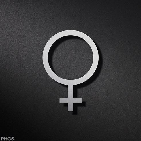 P2601 Пиктограмма женского туалета PHOS  - Вид №1