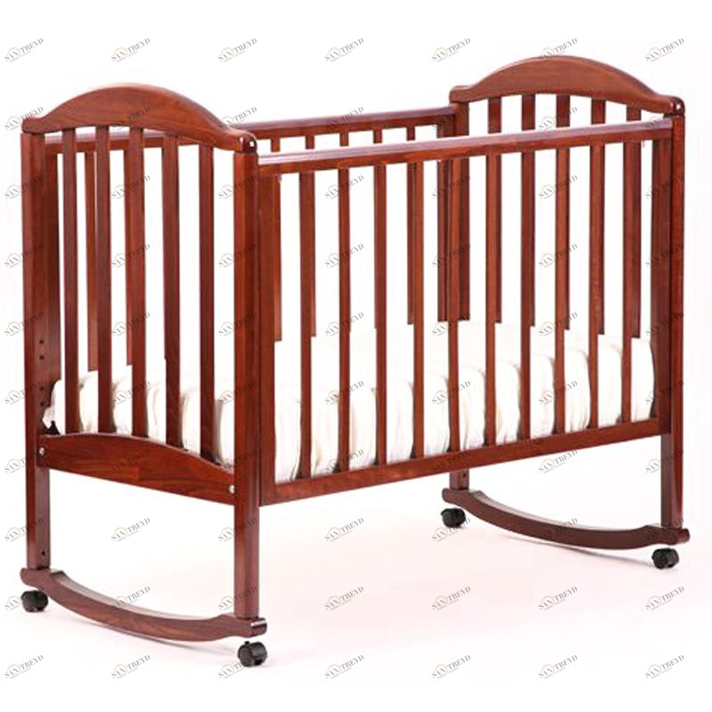 Детская кроватка без ящика "Лилия" темный орех ФАБРИКА ЛЕЛЬ  338449 Коричневый Santreyd 