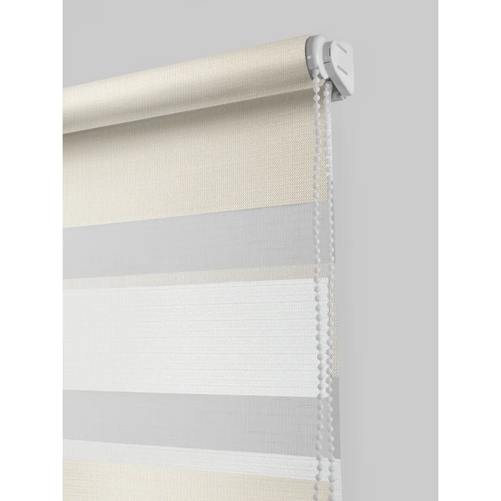 Штора рулонная день-ночь Порто 50x160 см бежево-молочная MIAMOZA STLM-2051495 - Вид №1