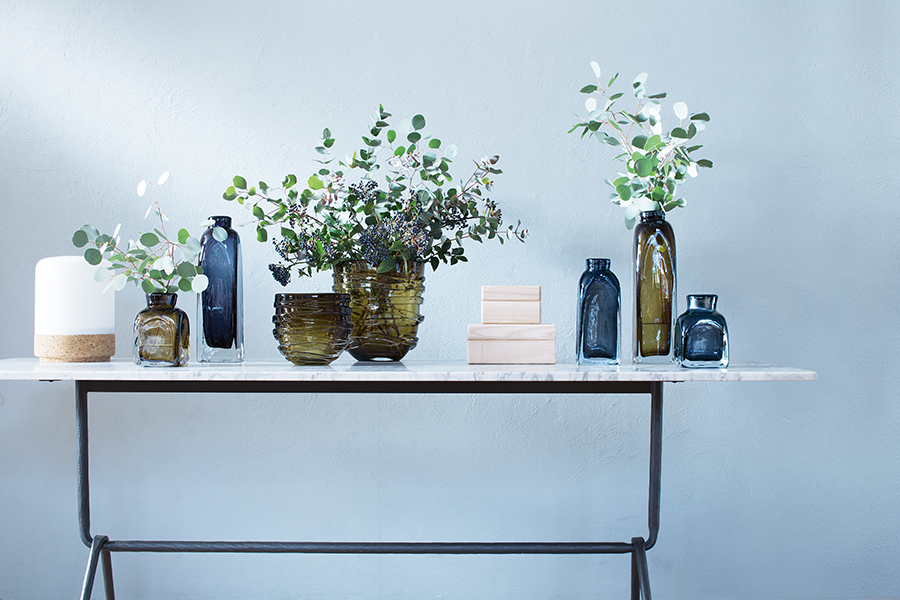 Ваза Yarn 26 см тёмно-синяя LSA International G141324598 - Вид №2