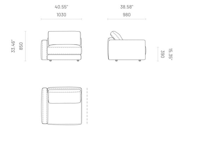 Модульный диван Domkapa EDWARD ARCH-00073709 - Вид №2