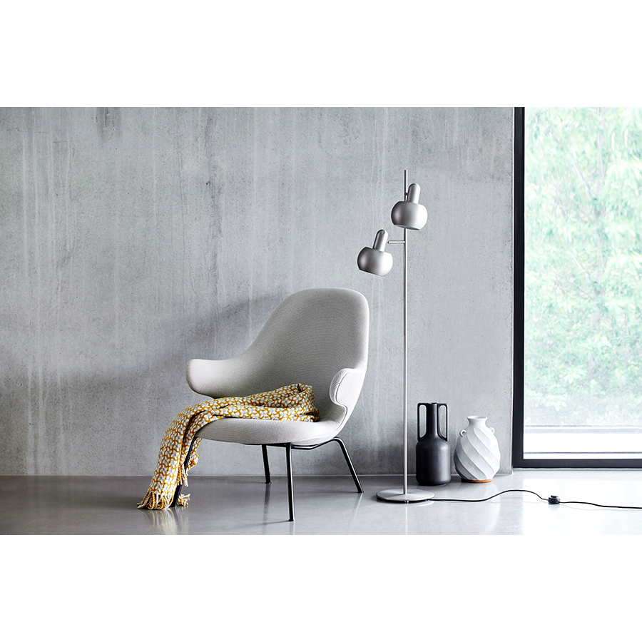 118459 Лампа напольная bf 20 double, 140хD15 см, матовый сатин Frandsen  - Вид №1