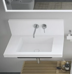 DJV01107 Подвесная раковина настенная овальная MOMA Design  белая