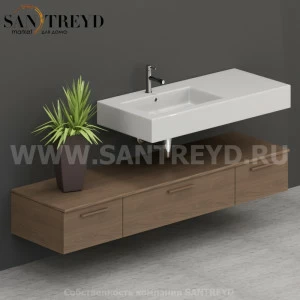 T18052CF Столешницы для использования в сочетании с тумбами и открытыми тумбами 180 см цвет Дуб кофейный ARREDO WOOD Италия