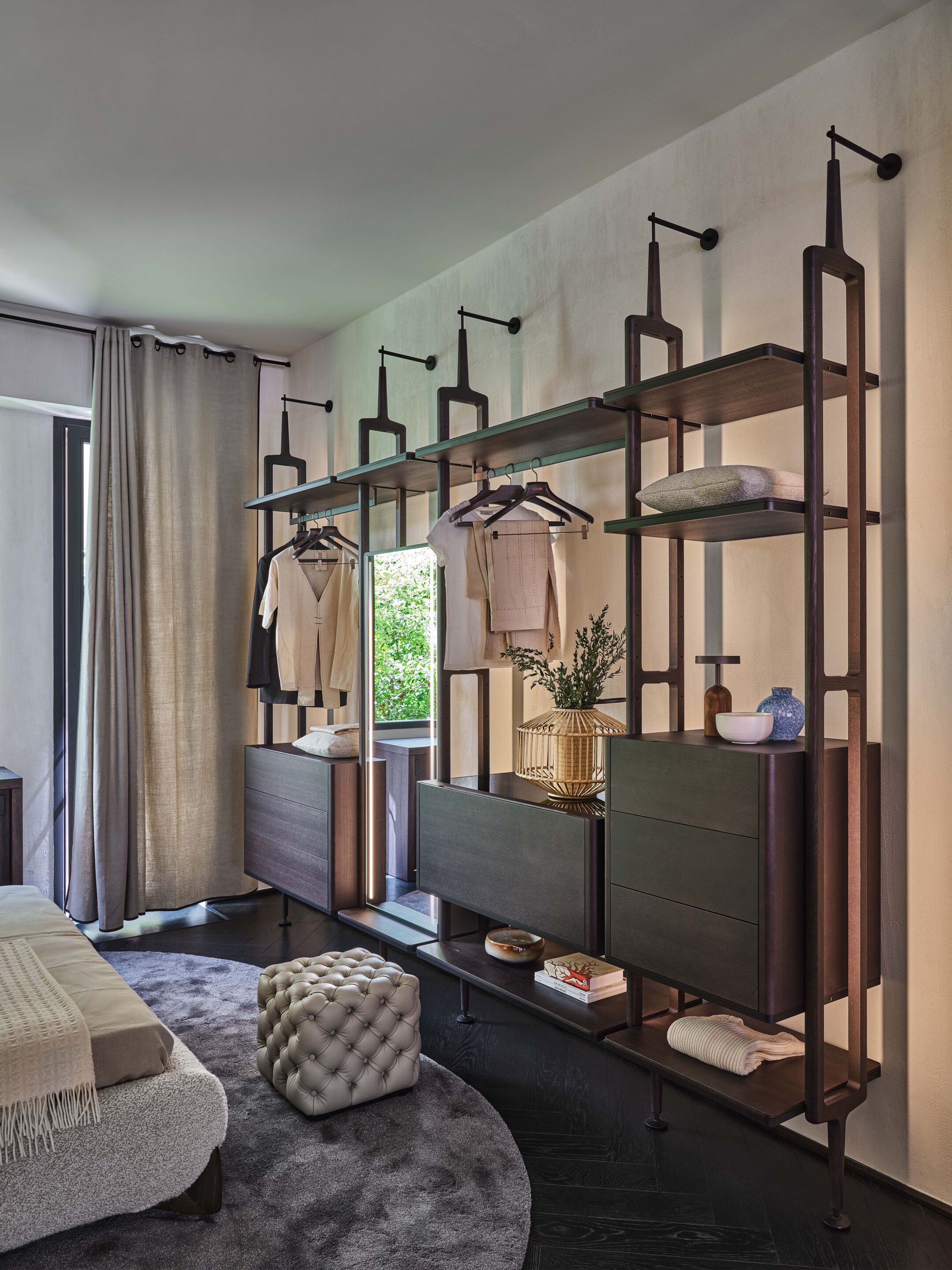 Модульная гардеробная из ясеня со встроенным освещением Porada Soul ARCH-00139648 - Вид №7