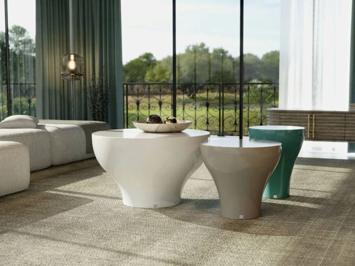 Журнальный столик из стекловолокна GANSK BLOOM ARCH-00071622 - Вид №4