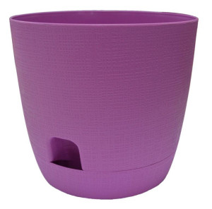 310-33 Горшок д/цветов с поддоном Twist d=15,5 1.9 Л. сирень Цветочная коллекция