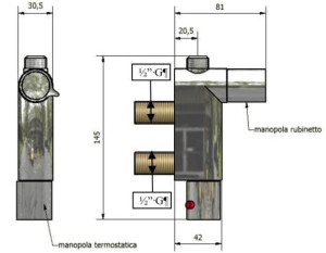Термостатический смеситель для душа