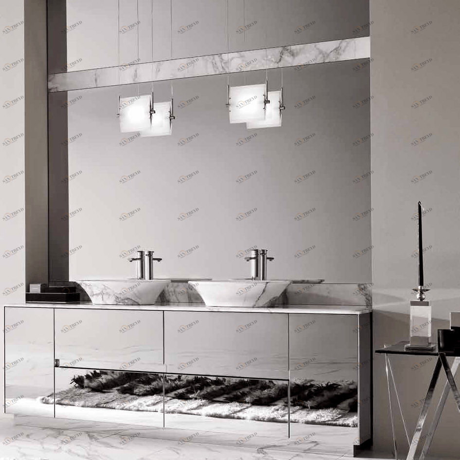 Комбинация ванной комнаты F04 в отделке MARMO calacatta  vagli MILLDUE FOUR SEASONS FOURSEASONS04