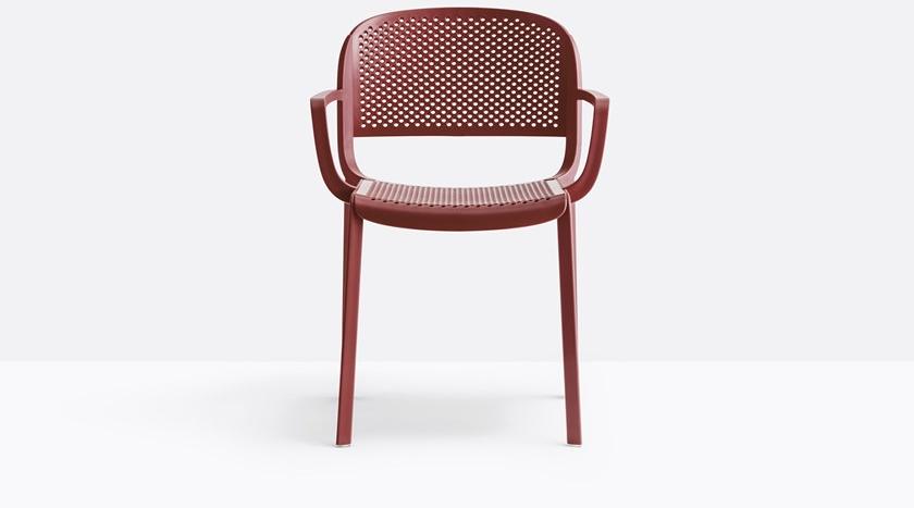 Pedrali Стул полипропиленовый с подлокотниками Dome 266 - Вид №1