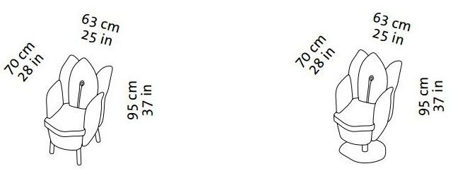 brühl Вращающееся кресло из ткани Morning dew sun-id-1365904 - Вид №2