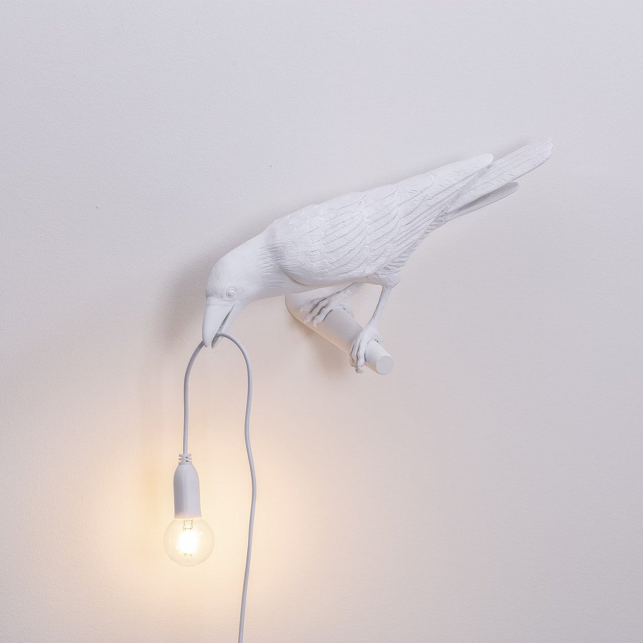 Светильник настенный белый Bird White Looking 14734 SELETTI  00-3882929 Белый  - Вид №1