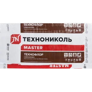 Каменная вата ТехноФлор Стандарт 30 мм, 1200x600x30 мм, 8 шт.