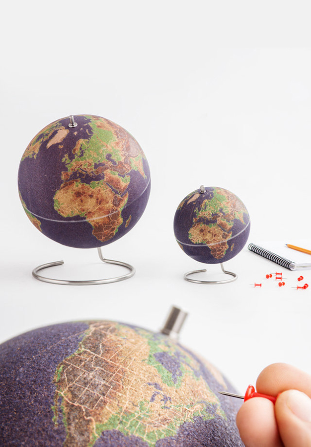 SK CORKGLOBE3 Глобус цветной colour большой Suck UK  - Вид №9